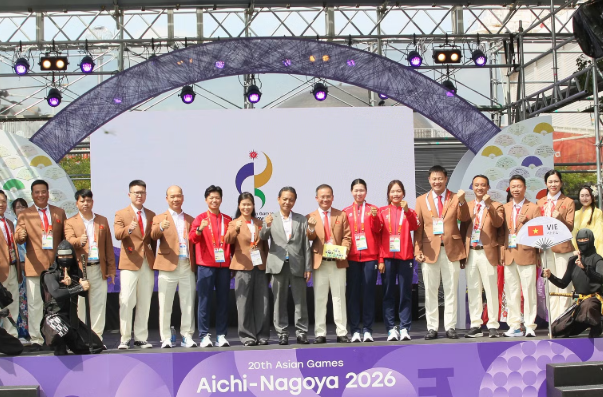 Asian Games 2026: Quốc kỳ Việt Nam tung bay tại Nagoya