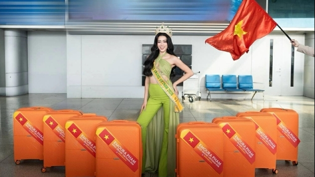 Đại diện Việt Nam lên đường dự Miss Grand International 2026