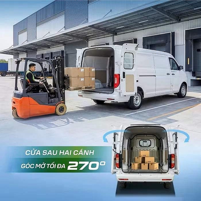 Thaco ra mắt xe tải van điện đầu tiên mang thương hiệu riêng