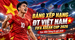 Bảng xếp hạng ĐT Việt Nam FIFA ASEAN Cup 2026 mới nhất: Thái Lan chiếm ngôi đầu sau chiến thắng 4-0