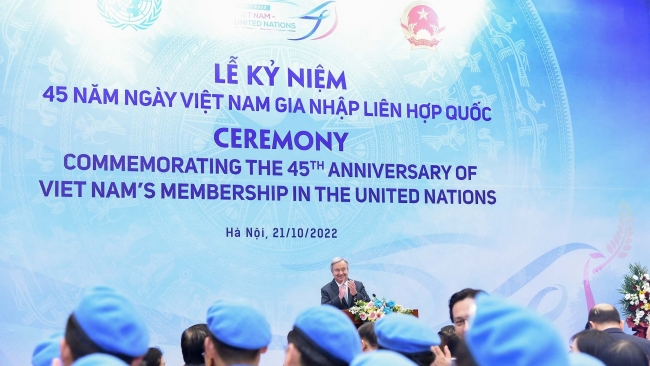 Tổng thư ký Liên hợp quốc kết thúc chuyến thăm chính thức Việt Nam