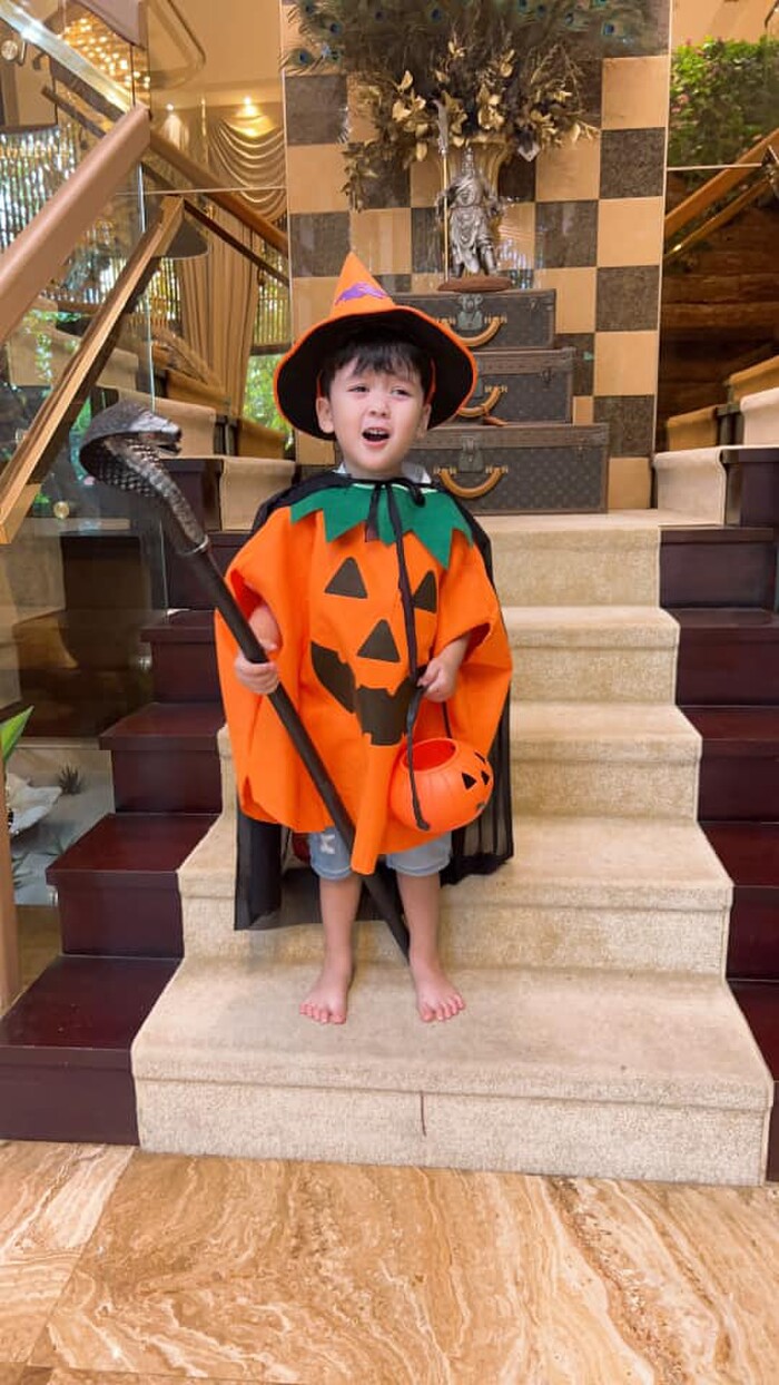 Con nhà sao Việt nô nức cosplay đón Halloween, Polo quý tử nhà Đàm Vĩnh Hưng gây sốt vì quá đáng yêu