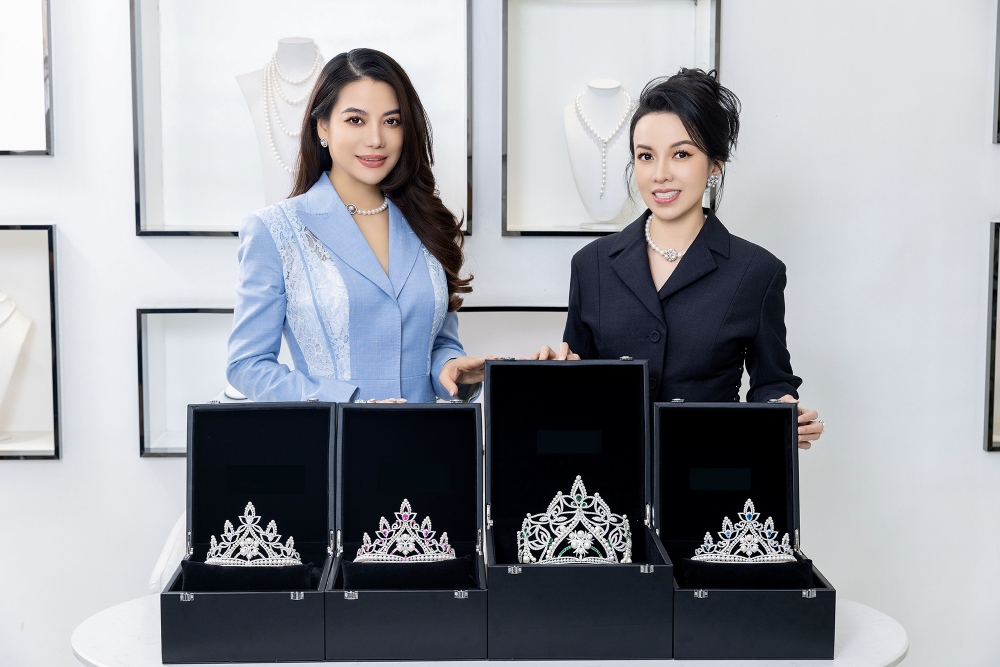 Cận cảnh 4 vương miện dành cho Miss Earth Vietnam 2023