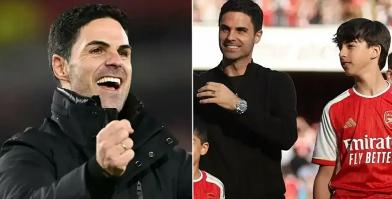 Con trai HLV Mikel Arteta tỏa sáng ở đội U17 Arsenal