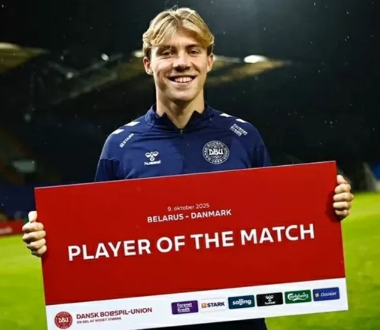 Rasmus Hojlund lập cú đúp, tuyển Đan Mạch đại thắng 6-0