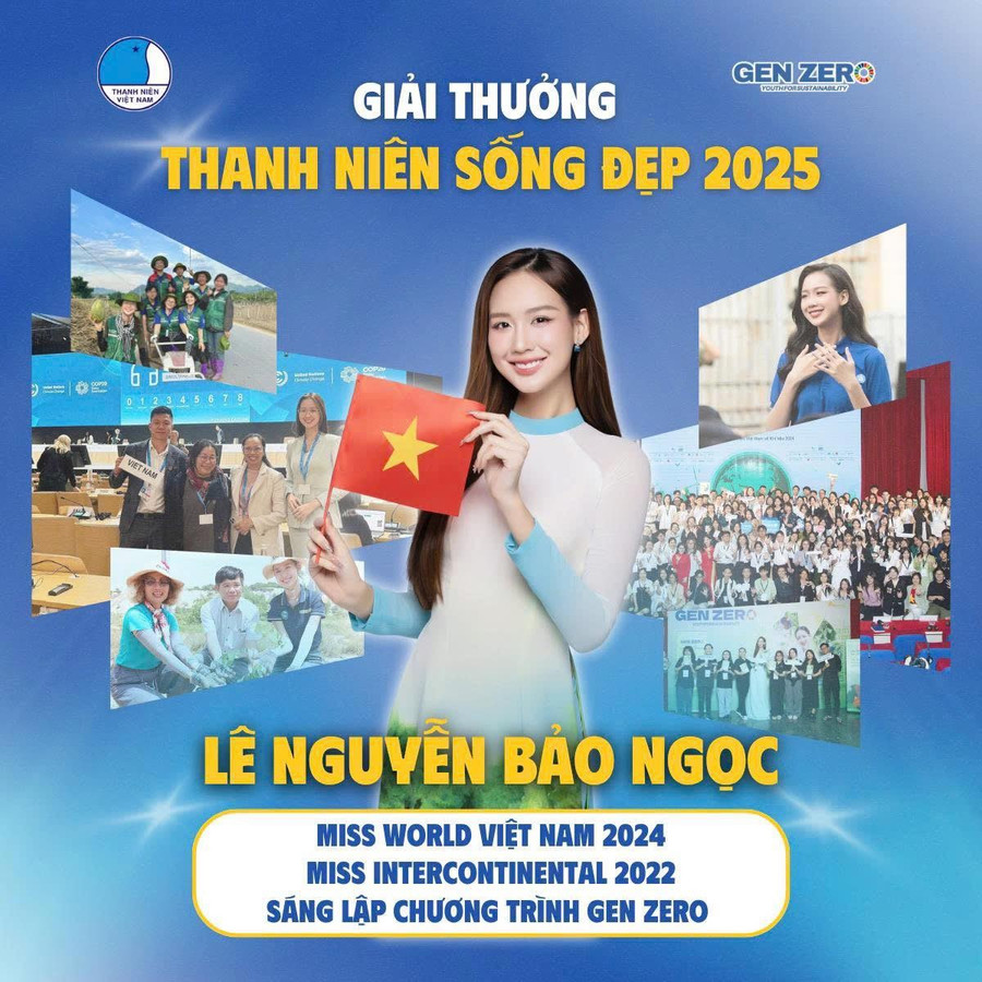 Hoa hậu Bảo Ngọc, Hòa Minzy vinh dự nhận danh hiệu "Thanh niên sống đẹp"