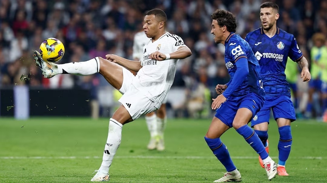 Chiến thắng nhọc nhằn của Real Madrid trước Getafe: Mbappe lại sắm vai người hùng