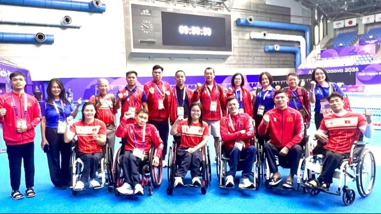 Đoàn Thể thao người khuyết tật Việt Nam bước vào buổi tập đầu tiên tại Nhật Bản
