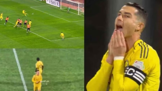 Ronaldo nổi giận sau pha đá hỏng phạt đền