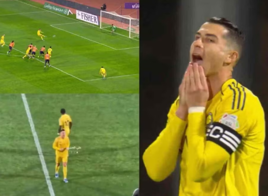 Ronaldo nổi giận sau pha đá hỏng phạt đền