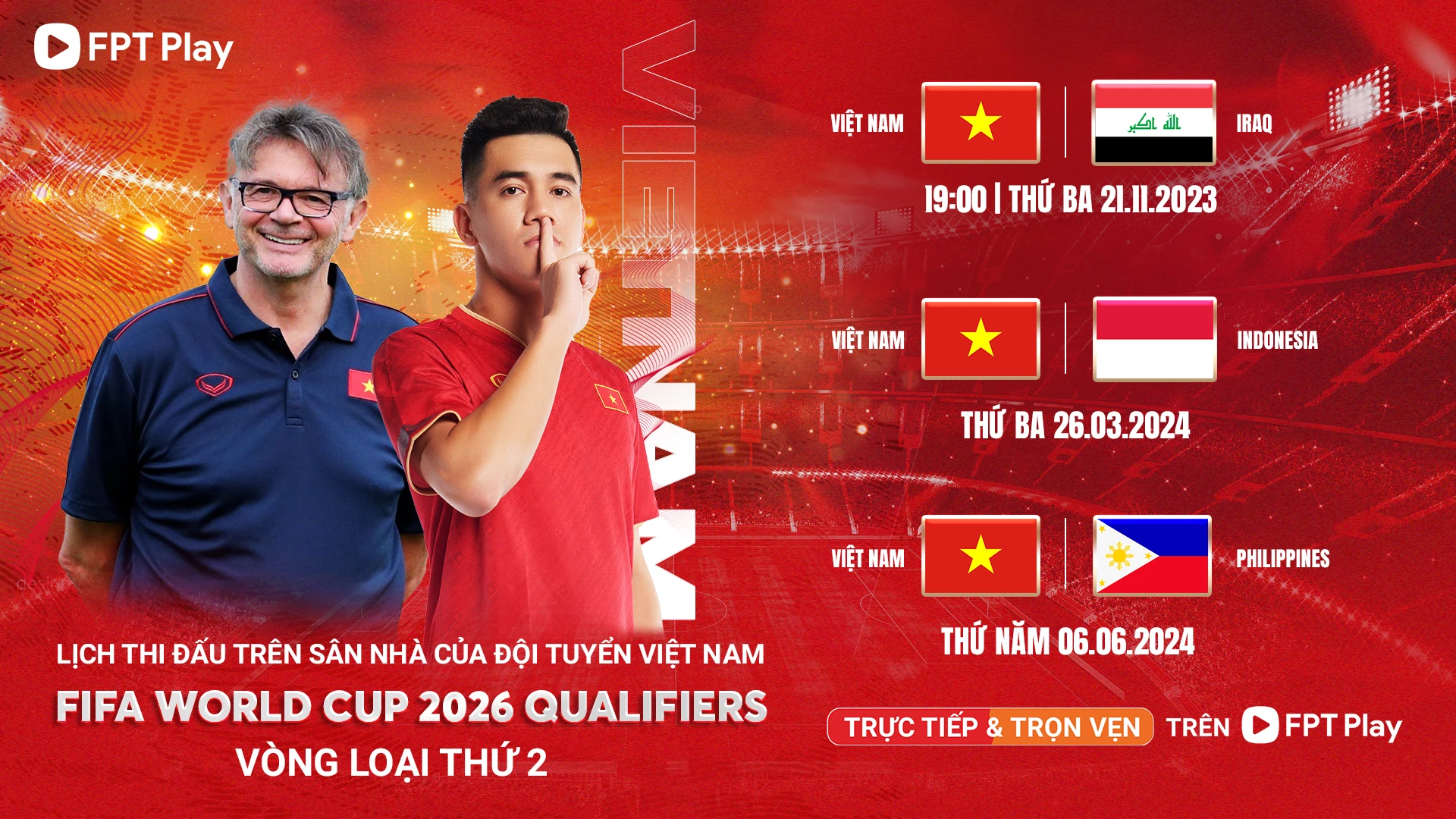 Hồi hộp chờ công bố bản quyền phát sóng trực tiếp trận đội tuyển Việt Nam - Philippines