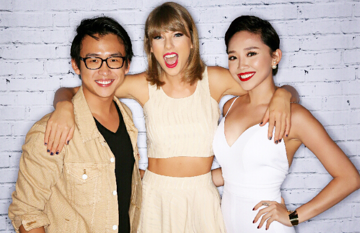 Tóc Tiên xuất hiện như nữ thần bên Lee Dong Wook và Dara (2NE1)