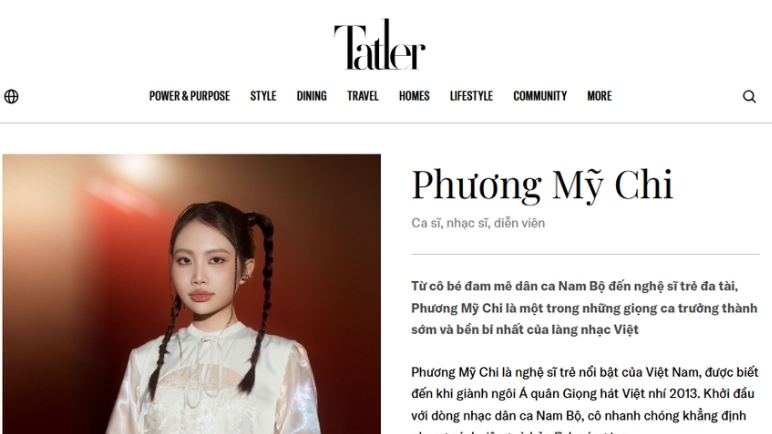 Phương Mỹ Chi lọt top 700 gương mặt kiến tạo và truyền cảm hứng tại châu Á