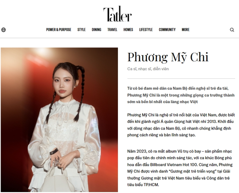 Phương Mỹ Chi lọt top 700 gương mặt kiến tạo và truyền cảm hứng tại châu Á Phương Mỹ Chi lọt top 700 gương mặt kiến tạo và truyền cảm hứng tại châu Á