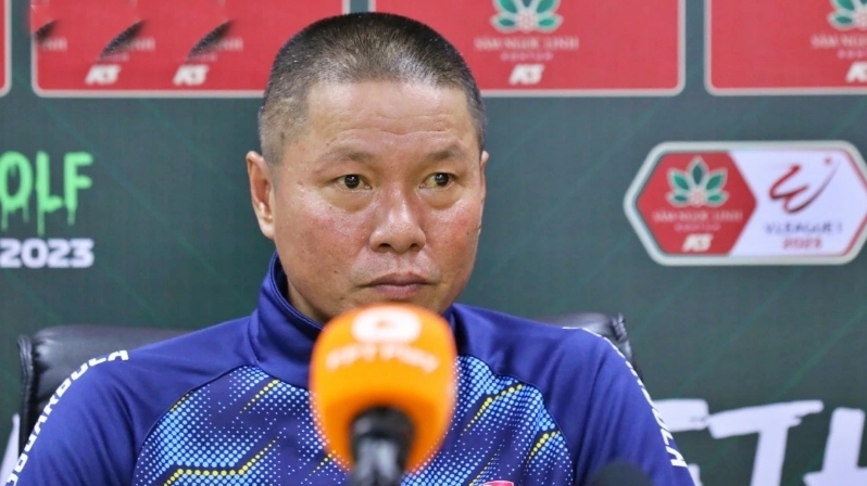 HLV Chu Đình Nghiêm nói về cơ hội vô địch của Hải Phòng