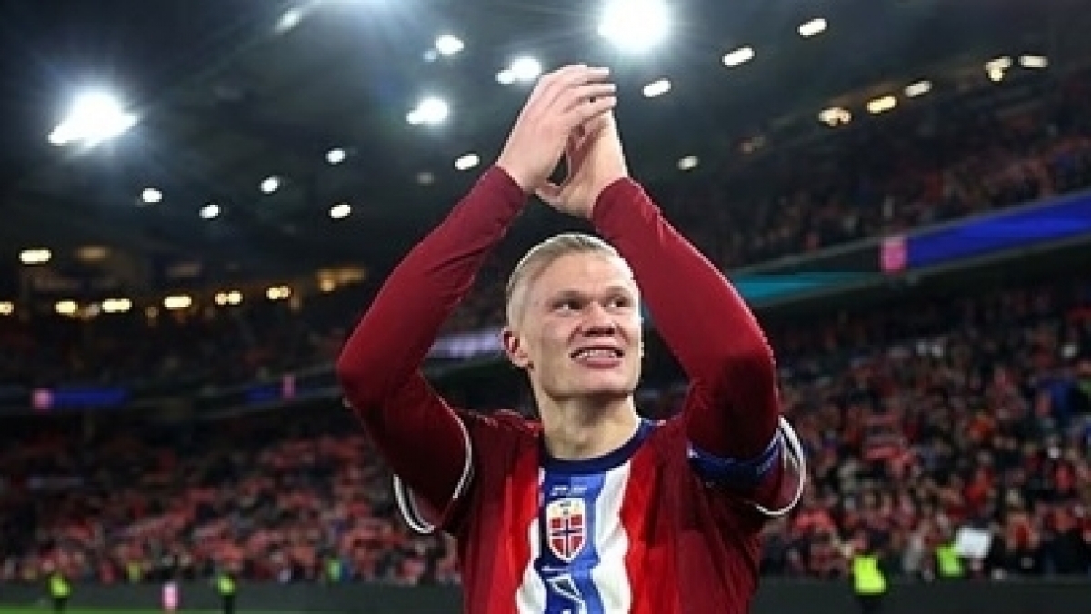 Haaland lập cú đúp, Na Uy nắm chắc vé dự World Cup 2026