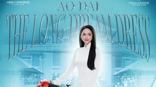 Hương Giang chọn áo dài mang đến Miss Universe 2025