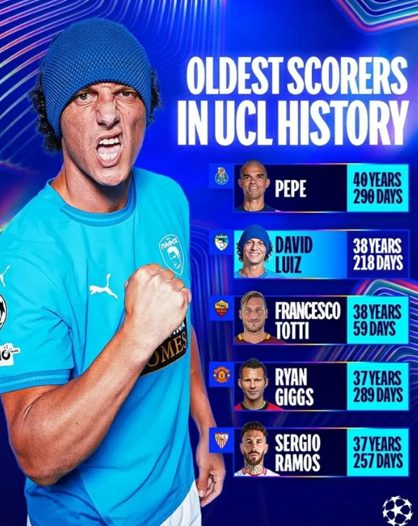 Ghi bàn trở lại sau 8 năm, David Luiz đi vào lịch sử UEFA Champions League