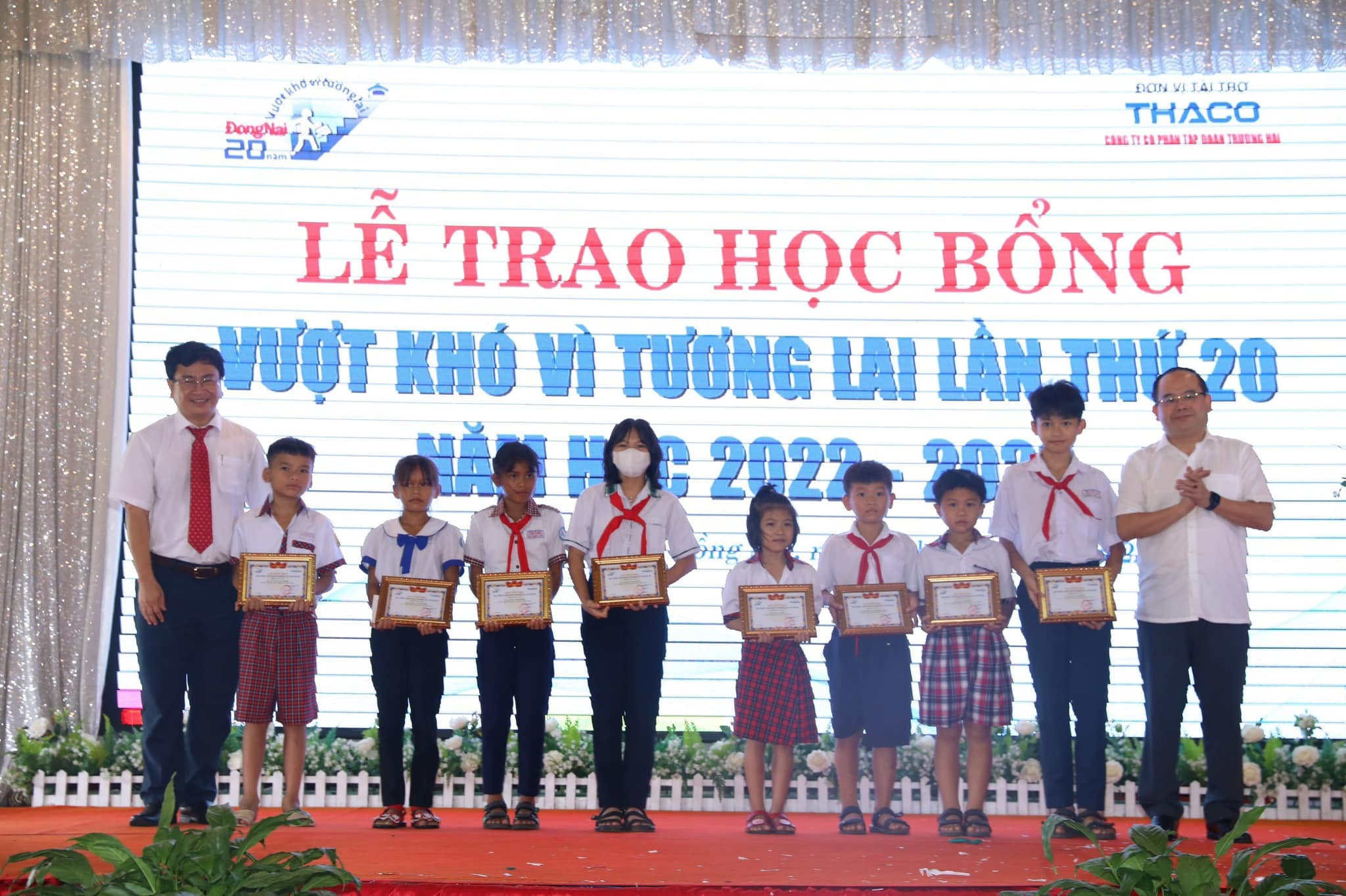 THACO tài trợ Báo Đồng Nai trao Học bổng Vượt khó vì tương lai lần thứ 20