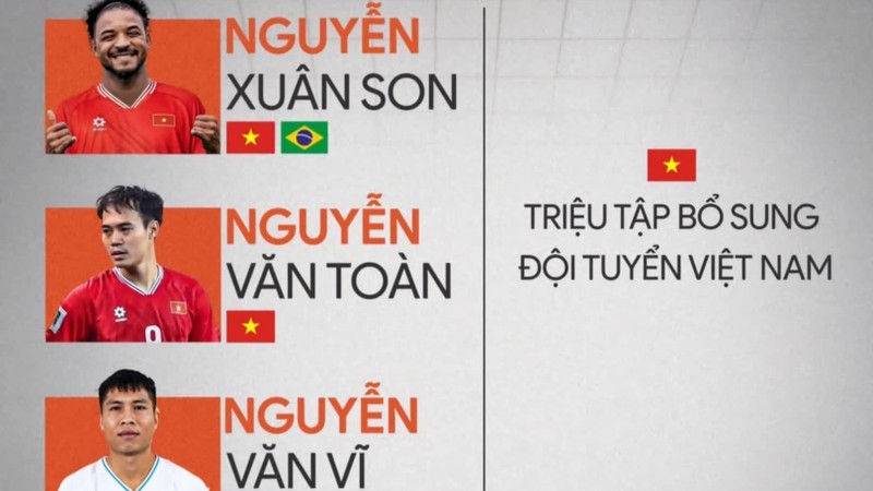 3 cầu thủ được gọi bổ sung ĐT Việt Nam cho ASEAN Cup 2024