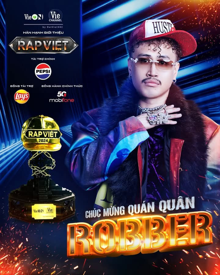 Quán quân Rap Việt 2024 gọi tên Robber của Hustlang