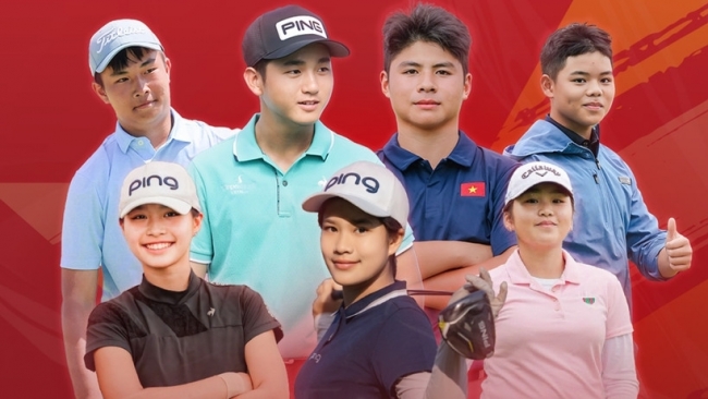 Bảy thành viên đội tuyển golf Việt Nam tham dự SEA Games 33