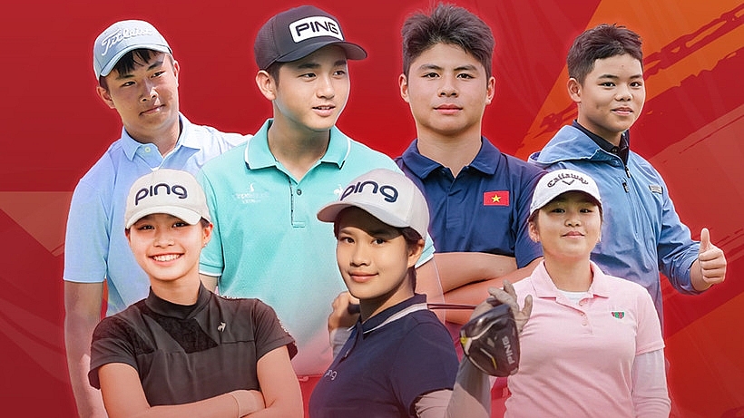 Bảy thành viên đội tuyển golf Việt Nam tham dự SEA Games 33