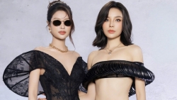 Kỳ Duyên khoe vòng eo siêu thực, gợi cảm hết nấc khi sóng đôi cùng Thiên Ân