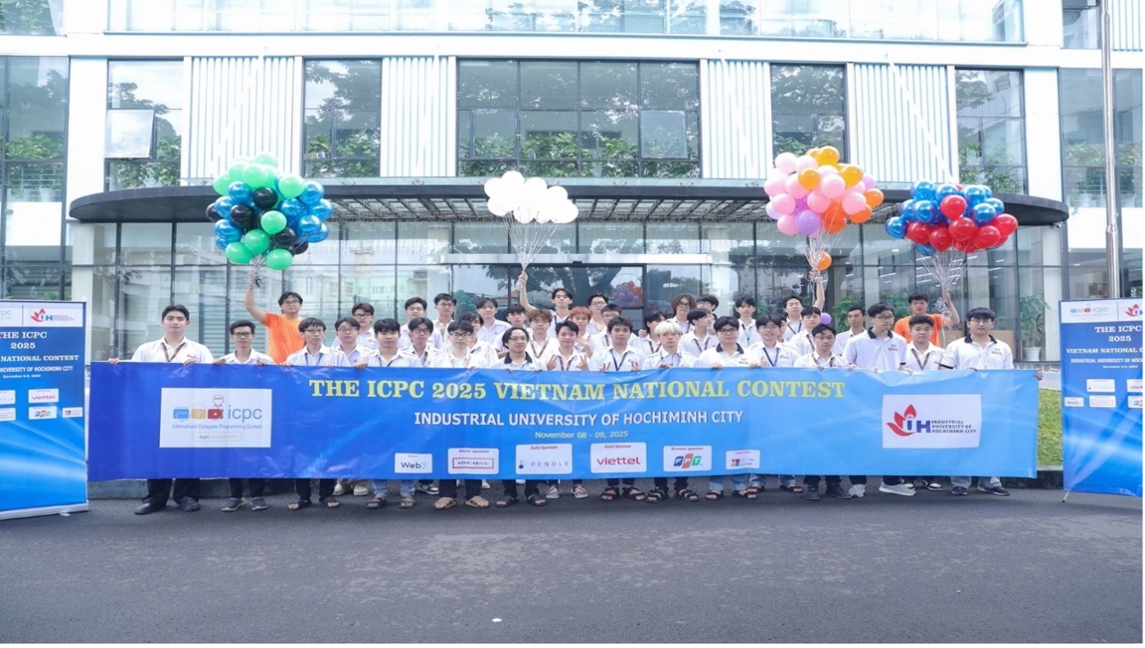 Hơn 800 sinh viên CNTT - AI hội tụ tại TP.HCM tranh tài mùa giải OLP, OlpAI, Procon và ICPC Asia Ho Chi Minh City 2025 Hơn 800 sinh viên CNTT - AI hội tụ tại TP.HCM tranh tài mùa giải OLP, OlpAI, Procon và ICPC Asia Ho Chi Minh City 2025