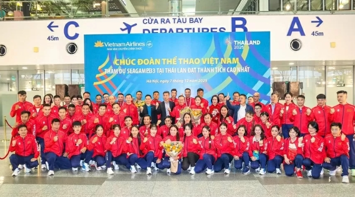 Đoàn Thể thao Việt Nam lên đường tham dự SEA Games 33 tại Thái Lan Đoàn Thể thao Việt Nam lên đường tham dự SEA Games 33 tại Thái Lan