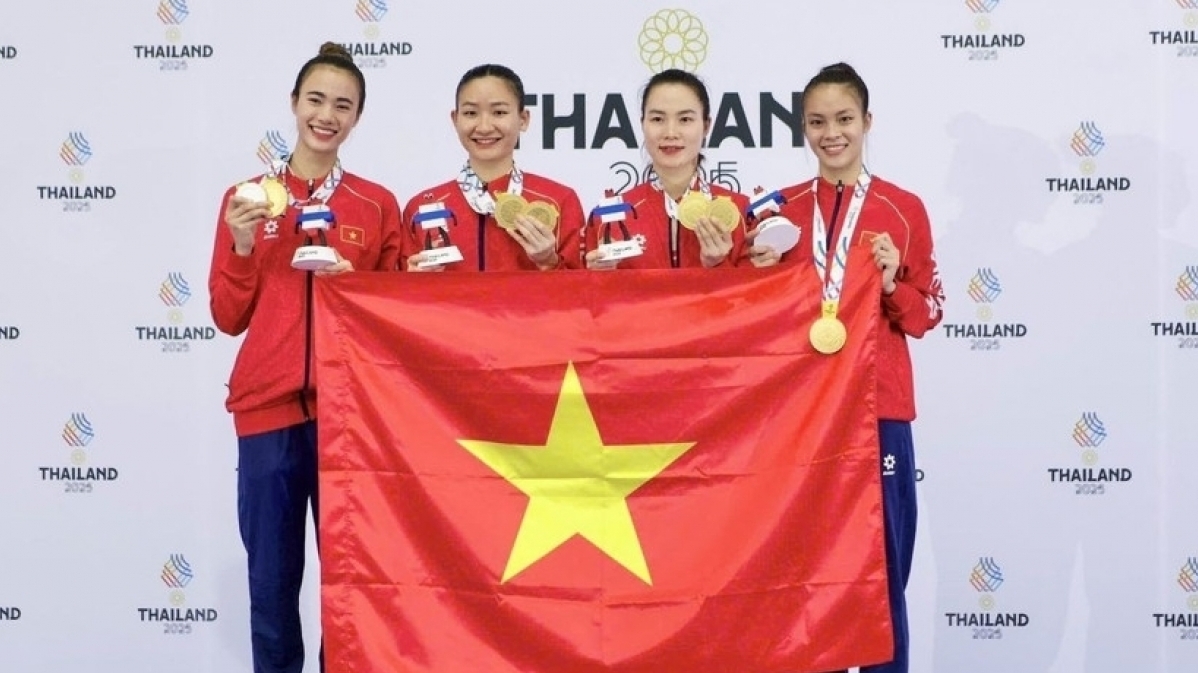 Bảng tổng sắp huy chương SEA Games 33 đến cuối ngày 14/12