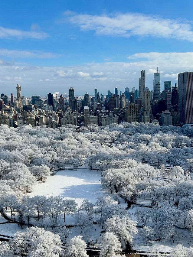 New York mùa đông trở thành điểm đến lý tưởng cho người thích săn tuyết