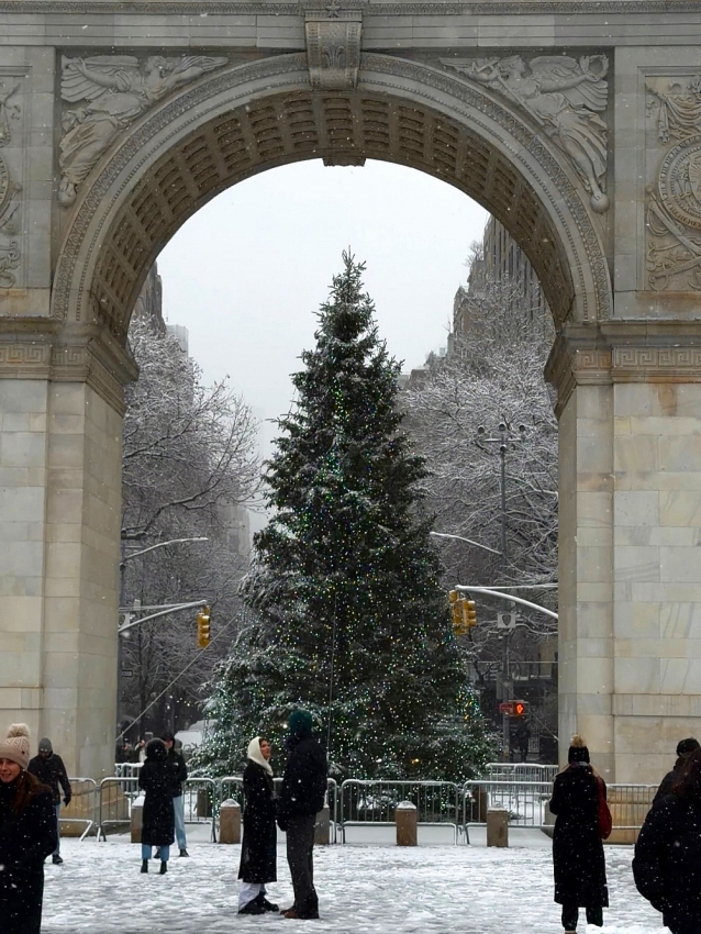 New York mùa đông trở thành điểm đến lý tưởng cho người thích săn tuyết