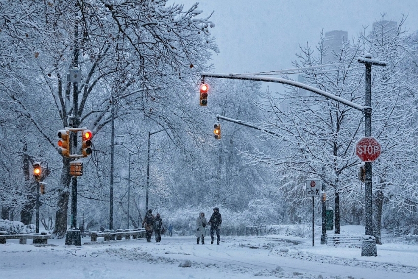 New York mùa đông trở thành điểm đến lý tưởng cho người thích săn tuyết