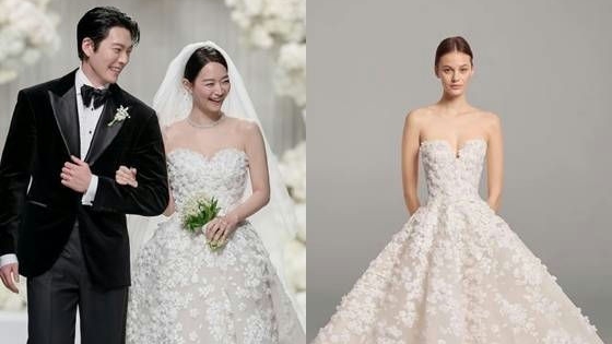 Shin Min Ah gây choáng, chi mạnh tay với váy cưới trị giá hơn 700 triệu đồng
