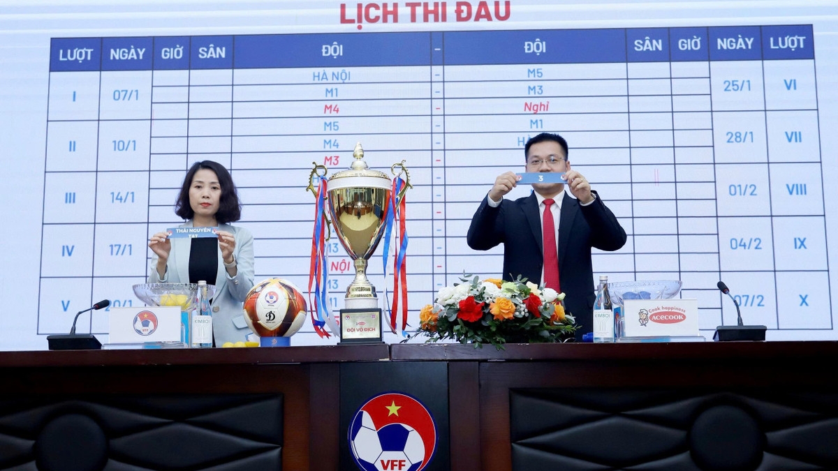 Lễ bốc thăm Giải Bóng đá Nữ Vô địch U19 Quốc gia 2026