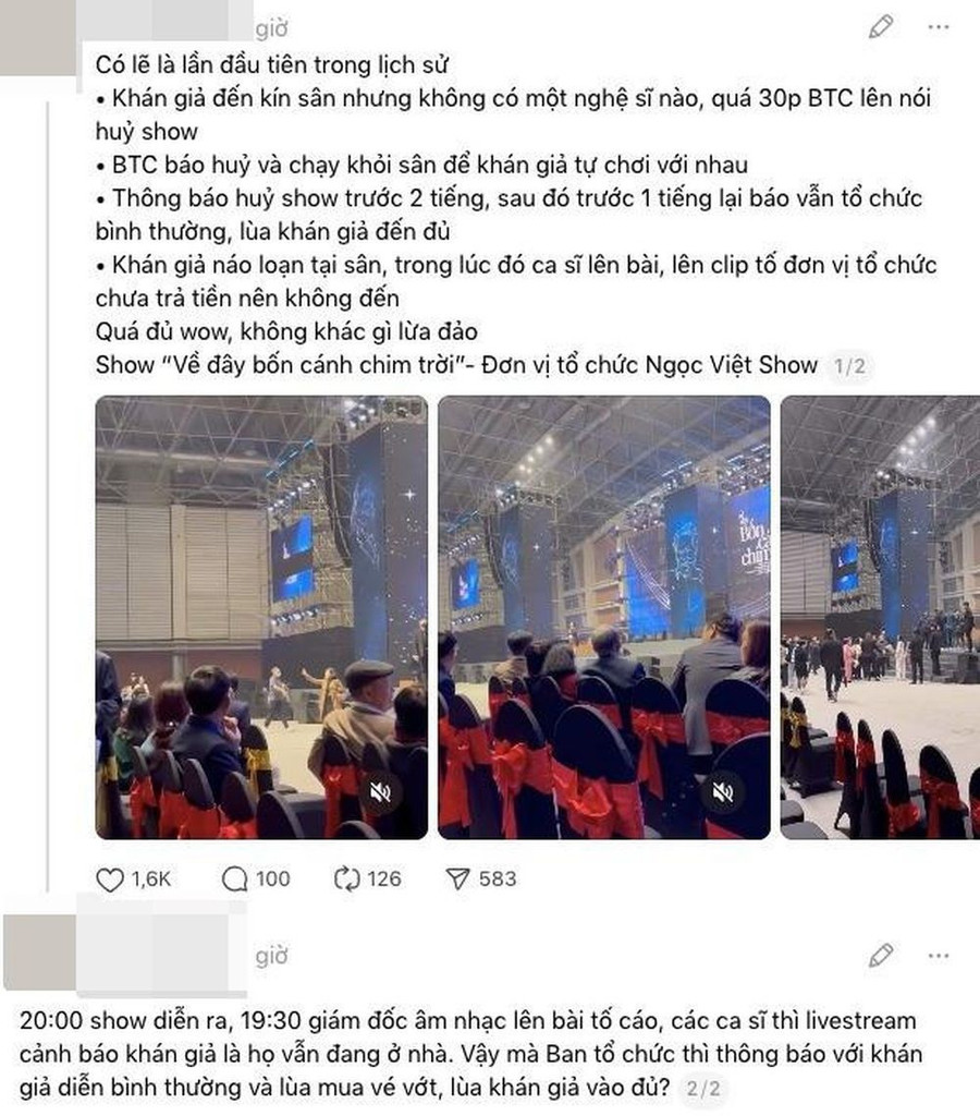 Sở VH&TT Hà Nội lên tiếng việc hoãn đêm nhạc ‘Về đây Bốn cánh chim trời’ Sở VH&TT Hà Nội lên tiếng việc hoãn đêm nhạc ‘Về đây Bốn cánh chim trời’