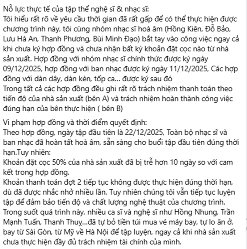 Lý do khiến đêm nhạc Về đây bốn cánh chim trời hủy phút chót Lý do khiến đêm nhạc Về đây bốn cánh chim trời hủy phút chót