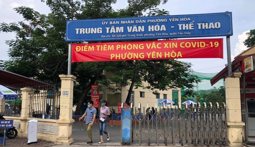 Hà Nội: Phường Yên Hòa tích cực, triển khai, đẩy mạnh hoàn thành 100% chỉ tiêu tiêm chủng mũi 1 vắc xin phòng Covid-19 trên địa bàn