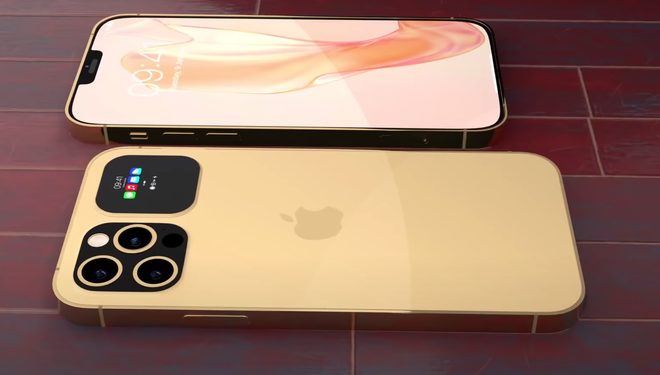 Cận ngày ra mắt, iPhone 13 Pro lộ thêm concept với hai màn hình cực dị