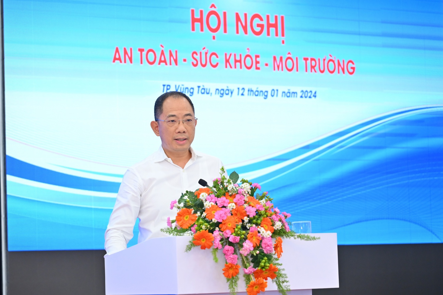Ông Cao Hoài Dương – Chủ tịch HĐQT PVOIL phát biểu tại Hội nghị