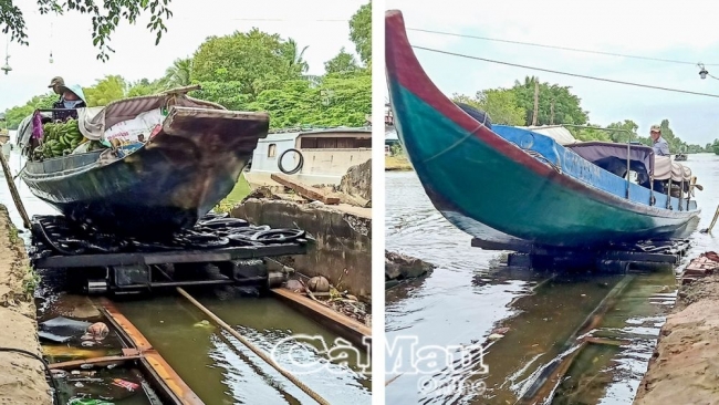 Cà Mau: Cầu kéo "nhớ" xuồng