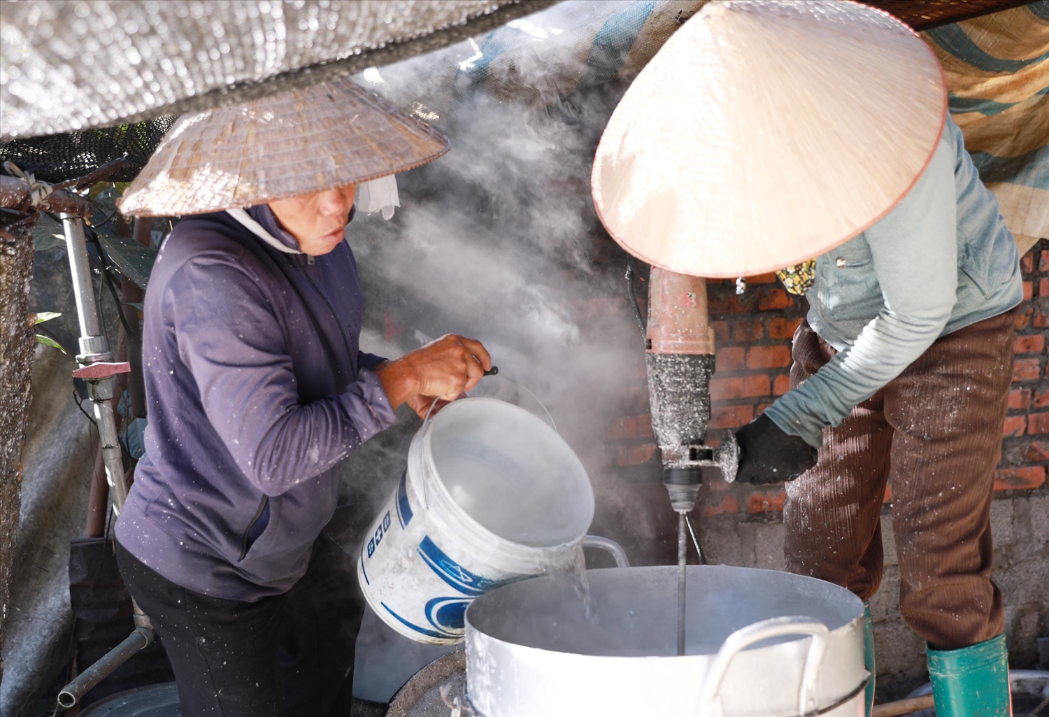 Làng miến Bình Lư vào vụ