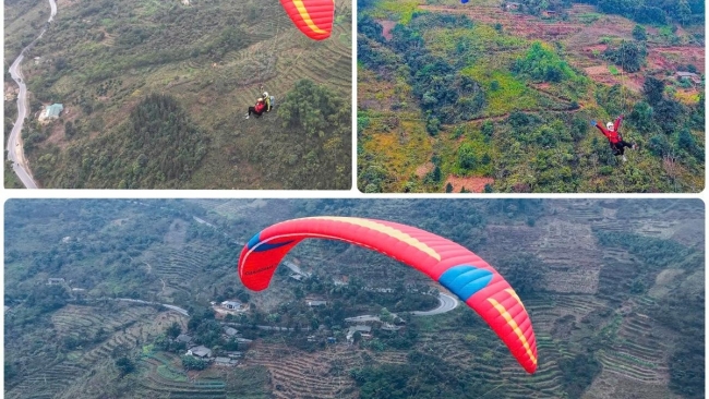 Tuyên Quang: Đưa vào khai thác sản phẩm du lịch Bay dù lượn tại xã Minh Tân