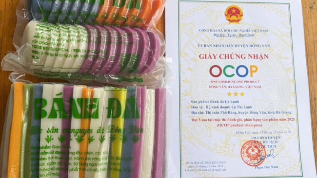 Bánh đá Phó Bảng - món quà quê thành sản phẩm OCOP
