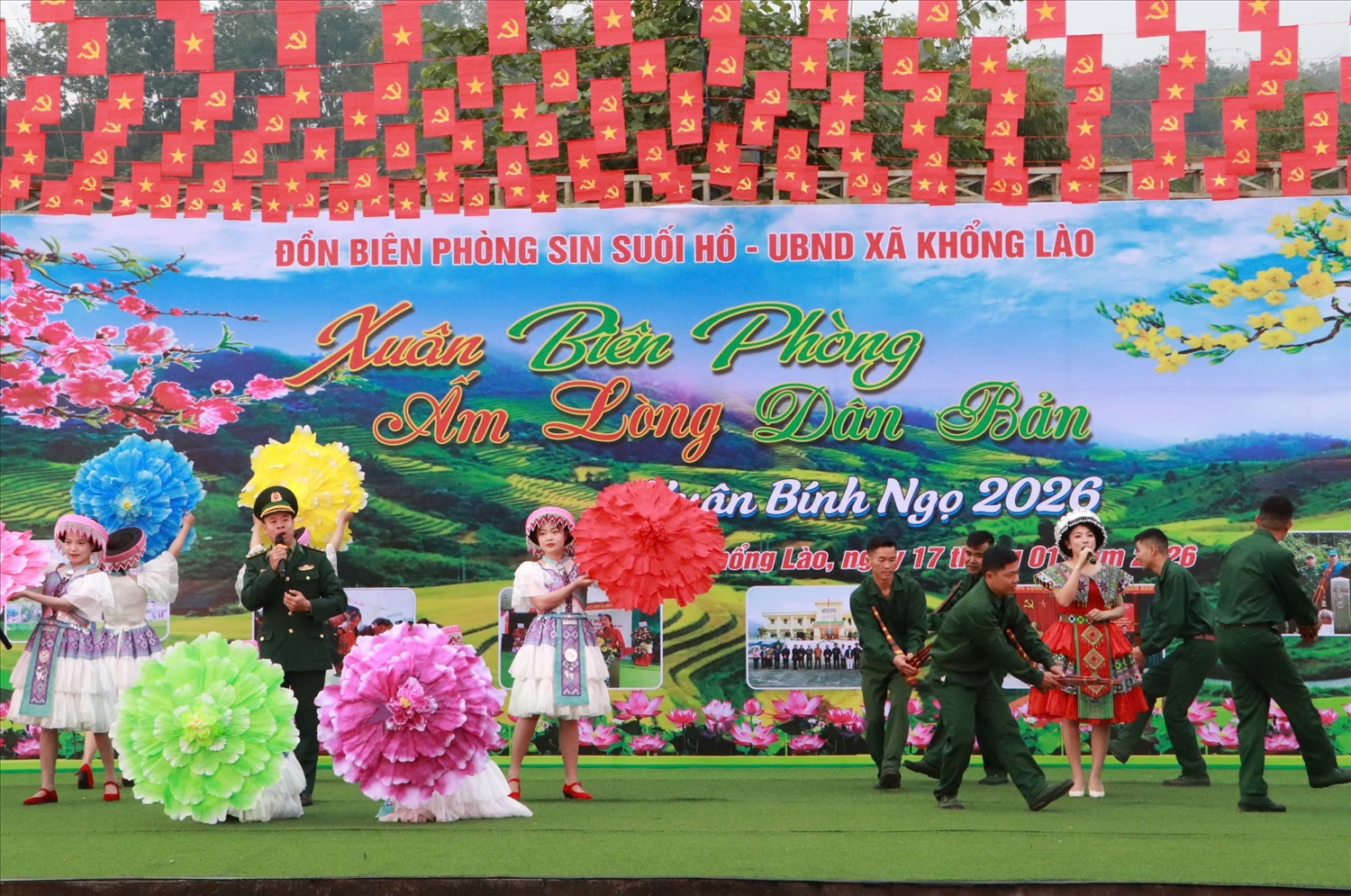 “Xuân Biên phòng ấm lòng dân bản” năm 2026 tại bản Khổng Lào