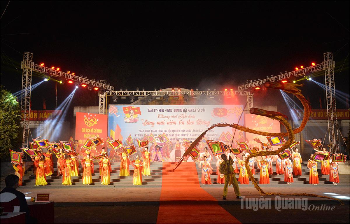 Tuyên Quang: Chương trình nghệ thuật “Sáng mãi niềm tin theo Đảng” tại xã Yên Sơn Tuyên Quang: Chương trình nghệ thuật “Sáng mãi niềm tin theo Đảng” tại xã Yên Sơn