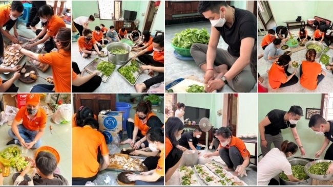 Đoàn Thanh niên Viện NCKH&TK tổ chức “Bếp ăn từ thiện 0 đồng”
