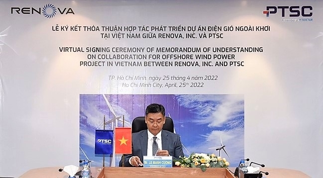 PTSC và RENOVA ký Bản ghi nhớ về việc hợp tác thực hiện dự án điện gió ngoài khơi
