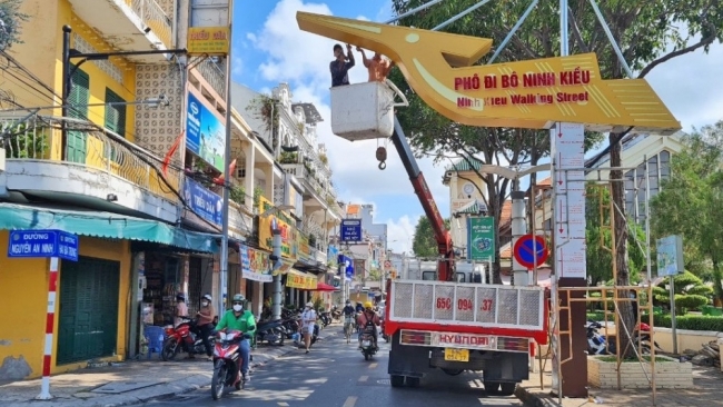 Cần Thơ: Sẵn sàng ra mắt Tuyến phố đi bộ Ninh Kiều